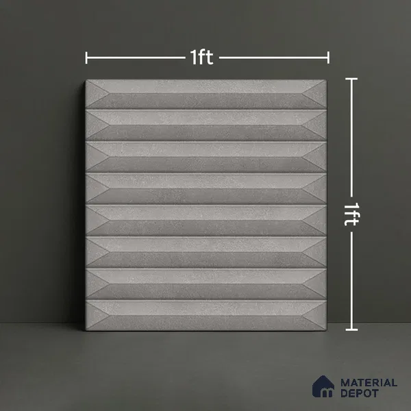 Faux Subway  Tile TL 07241 C Crayon 1006 1 ft x 1 ft Ceramic Glossy Finish - 9 mm  | 2 mm Spacer is Mandatory | Please Expect a Slight Variation of Pattern (Sample)